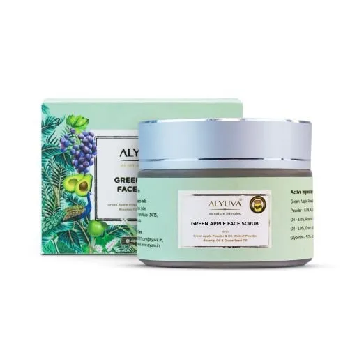 Green Apple Face Scrub for All Skin Types - 50 gm